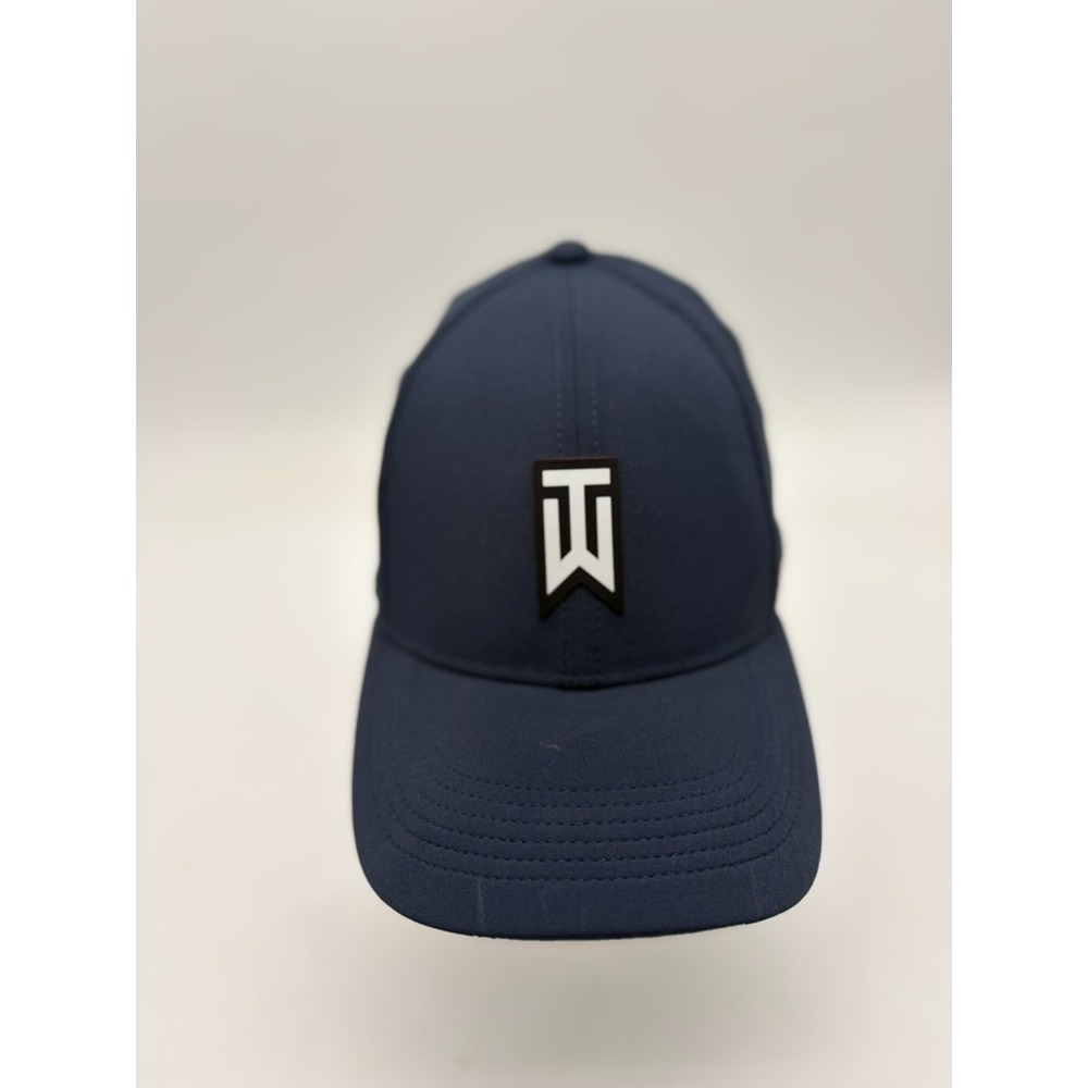 Nike Tiger Woods TW Structured ADV Legacy 9116Golf Hat Cap Navy White Sz M/L